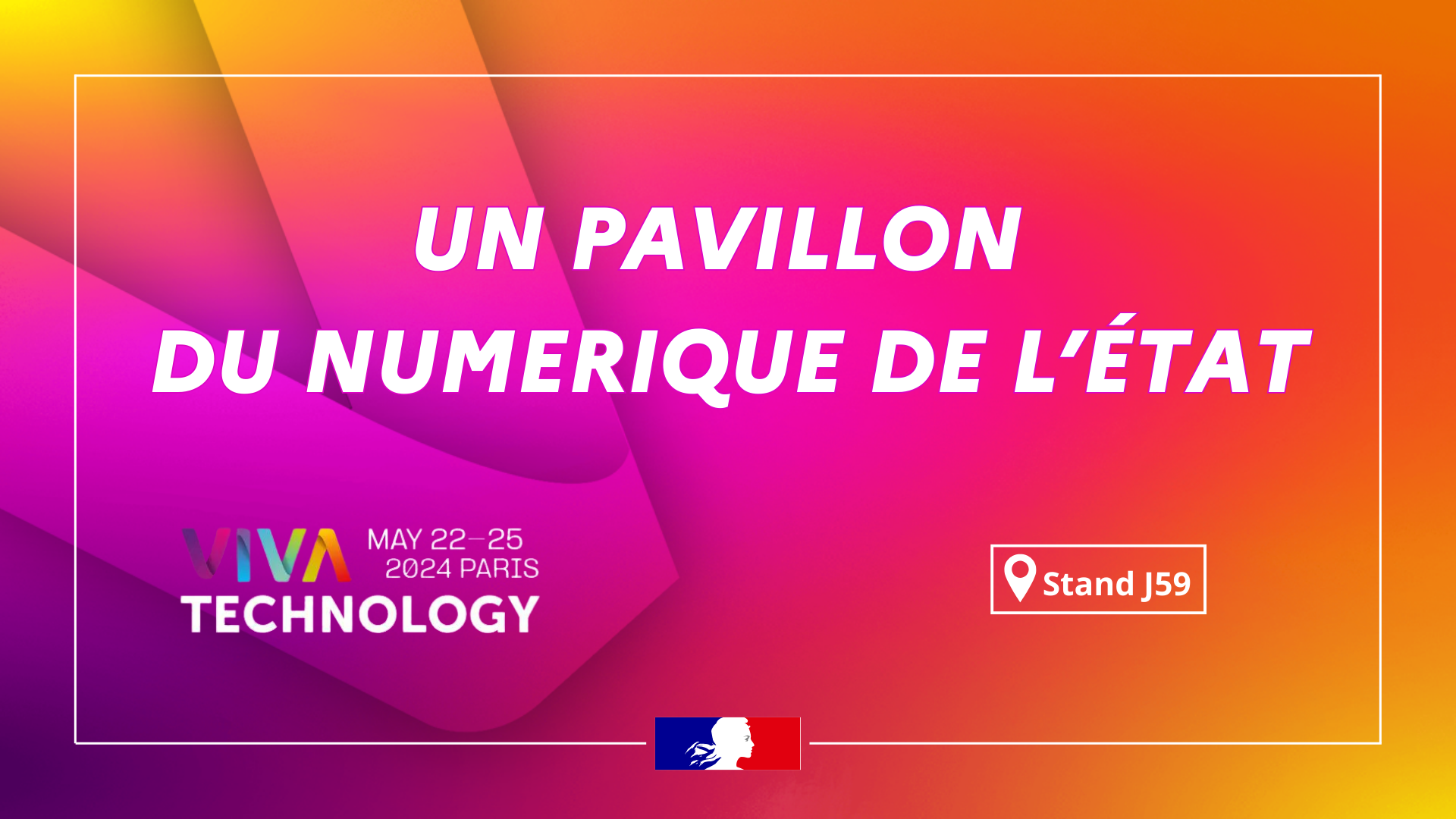 Image qui présente l'événement : un pavillon numérique de l’État, au stand J59 du 22au 25 mai à Paris